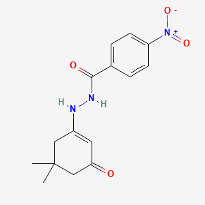 N'-(5,5-dimethyl-3-oxocyclohex-1-en-1-yl)-4-nitrobenzohydrazide