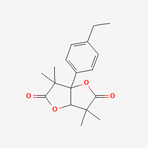 3a-(4-Ethyl-phenyl)-3,3,6,6-tetramethyl-tetrahydro-furo[3,2-b]furan-2,5-dione