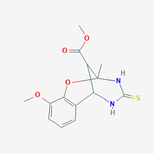 methyl 10-methoxy-2-methyl-4-thioxo-3,4,5,6-tetrahydro-2H-2,6-methano-1,3,5-benzoxadiazocine-11-carboxylate