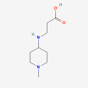 3-[(1-Methylpiperidin-4-yl)amino]propanoic acid