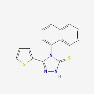 4-(naphthalen-1-yl)-5-(thiophen-2-yl)-4H-1,2,4-triazole-3-thiol