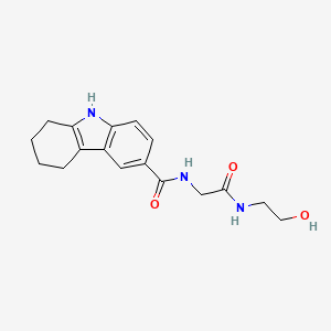 N-{2-[(2-hydroxyethyl)amino]-2-oxoethyl}-2,3,4,9-tetrahydro-1H-carbazole-6-carboxamide