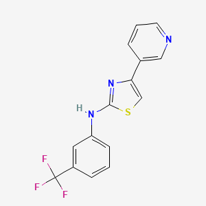 4-pyridin-3-yl-N-[3-(trifluoromethyl)phenyl]-1,3-thiazol-2-amine