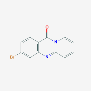 molecular formula C12H7BrN2O B11089919 3-Bromo-11H-pyrido[2,1-b]quinazolin-11-one 