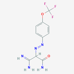 3-amino-3-imino-2-{(E)-[4-(trifluoromethoxy)phenyl]diazenyl}propanamide