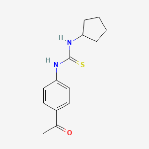 1-(4-Acetylphenyl)-3-cyclopentylthiourea