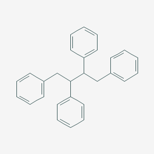 molecular formula C28H26 B11089946 Benzene, 1,1',1'',1'''-(1,2,3,4-butanetetrayl)tetrakis- 