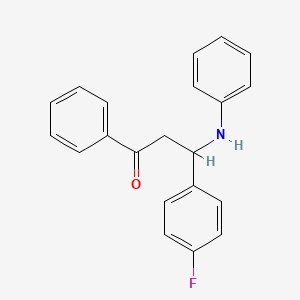 3-(4-Fluorophenyl)-1-phenyl-3-(phenylamino)propan-1-one