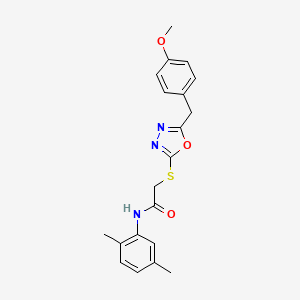 N-(2,5-dimethylphenyl)-2-{[5-(4-methoxybenzyl)-1,3,4-oxadiazol-2-yl]sulfanyl}acetamide