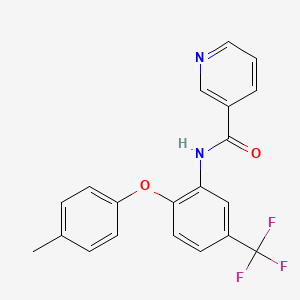 N-[2-(4-methylphenoxy)-5-(trifluoromethyl)phenyl]pyridine-3-carboxamide