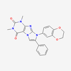 8-(2,3-dihydro-1,4-benzodioxin-6-yl)-1,3-dimethyl-7-phenyl-1H-imidazo[2,1-f]purine-2,4(3H,8H)-dione