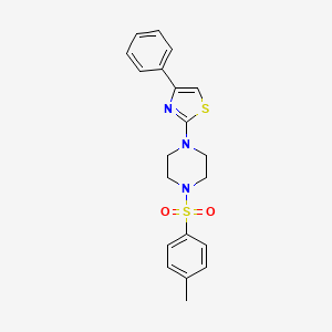 1-[(4-Methylphenyl)sulfonyl]-4-(4-phenyl-1,3-thiazol-2-yl)piperazine