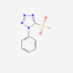 molecular formula C8H8N4O2S B11090274 5-(methylsulfonyl)-1-phenyl-1H-tetrazole CAS No. 3206-44-8