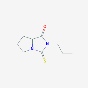 molecular formula C9H12N2OS B11090304 2-Allyl-3-thioxo-hexahydro-pyrrolo[1,2-c]imidazol-1-one 