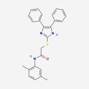 N-(2,5-dimethylphenyl)-2-[(4,5-diphenyl-1H-imidazol-2-yl)sulfanyl]acetamide