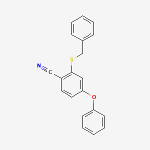 2-(Benzylsulfanyl)-4-phenoxybenzonitrile