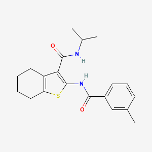 2-{[(3-methylphenyl)carbonyl]amino}-N-(propan-2-yl)-4,5,6,7-tetrahydro-1-benzothiophene-3-carboxamide