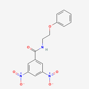 molecular formula C15H13N3O6 B11090334 3,5-dinitro-N-(2-phenoxyethyl)benzamide 