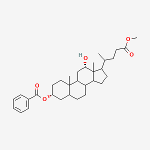 Methyl (3alpha,12alpha)-12-hydroxy-3-[(phenylcarbonyl)oxy]cholan-24-oate