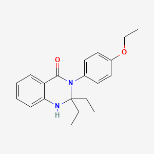 molecular formula C20H24N2O2 B11090401 3-(4-Ethoxy-phenyl)-2,2-diethyl-2,3-dihydro-1H-quinazolin-4-one 