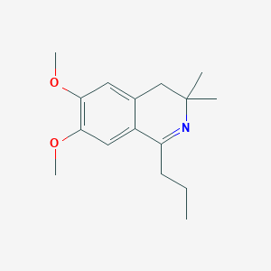 molecular formula C16H23NO2 B11090413 6,7-Dimethoxy-3,3-dimethyl-1-propyl-3,4-dihydroisoquinoline 