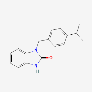 molecular formula C17H18N2O B11090515 1-(4-Isopropylbenzyl)-1,3-dihydrobenzimidazol-2-one 