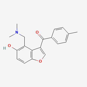 Methanone, (5-hydroxy-4-dimethylaminomethyl-3-benzofuryl)(4-methylphenyl)-