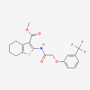 Methyl 2-({[3-(trifluoromethyl)phenoxy]acetyl}amino)-4,5,6,7-tetrahydro-1-benzothiophene-3-carboxylate