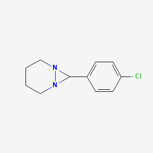 molecular formula C11H13ClN2 B11090637 7-(4-Chlorophenyl)-1,6-diazabicyclo[4.1.0]heptane 