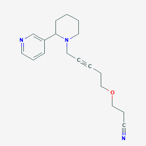 3-({5-[2-(Pyridin-3-yl)piperidin-1-yl]pent-3-yn-1-yl}oxy)propanenitrile