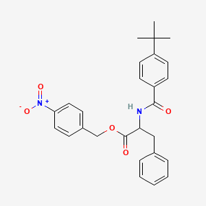 4-nitrobenzyl N-[(4-tert-butylphenyl)carbonyl]phenylalaninate