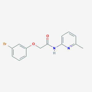 molecular formula C14H13BrN2O2 B11090703 2-(3-bromophenoxy)-N-(6-methylpyridin-2-yl)acetamide 