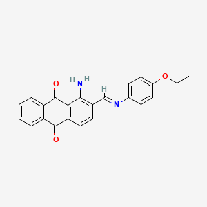 1-amino-2-{(E)-[(4-ethoxyphenyl)imino]methyl}anthracene-9,10-dione