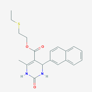 2-(Ethylsulfanyl)ethyl 6-methyl-4-(naphthalen-2-yl)-2-oxo-1,2,3,4-tetrahydropyrimidine-5-carboxylate