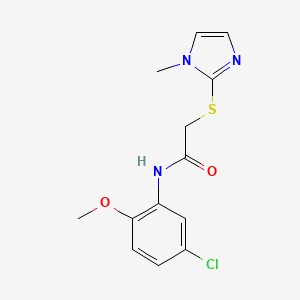 N-(5-chloro-2-methoxyphenyl)-2-[(1-methyl-1H-imidazol-2-yl)sulfanyl]acetamide