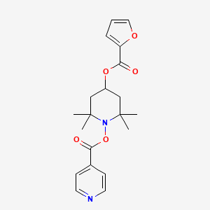 2,2,6,6-Tetramethyl-1-[(pyridin-4-ylcarbonyl)oxy]piperidin-4-yl furan-2-carboxylate