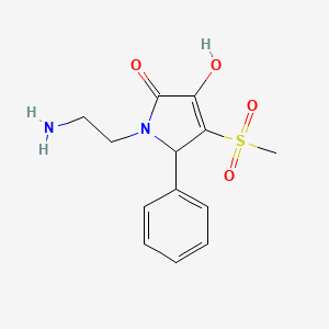 1-(2-Aminoethyl)-3-hydroxy-4-(methylsulfonyl)-5-phenyl-1,5-dihydro-2H-pyrrol-2-one