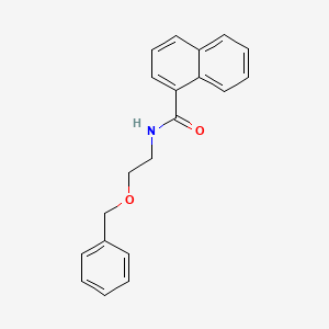 molecular formula C20H19NO2 B11090966 N-[2-(benzyloxy)ethyl]naphthalene-1-carboxamide 