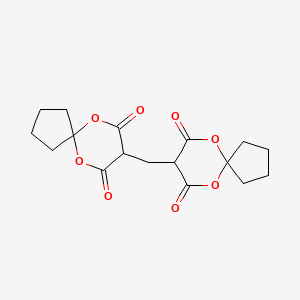 8-({7,9-Dioxo-6,10-dioxaspiro[4.5]decan-8-YL}methyl)-6,10-dioxaspiro[4.5]decane-7,9-dione