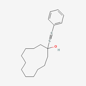 molecular formula C20H28O B11091107 1-(Phenylethynyl)cyclododecanol 