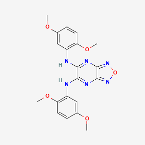 N,N'-bis(2,5-dimethoxyphenyl)[1,2,5]oxadiazolo[3,4-b]pyrazine-5,6-diamine