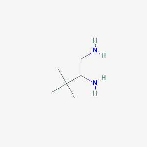 molecular formula C6H16N2 B11091148 3,3-Dimethylbutane-1,2-diamine 