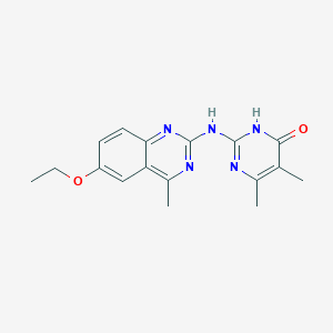 2-[(6-ethoxy-4-methylquinazolin-2-yl)amino]-5,6-dimethylpyrimidin-4(1H)-one