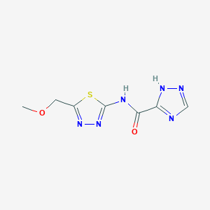 molecular formula C7H8N6O2S B11091159 1H-[1,2,4]Triazole-3-carboxylic acid (5-methoxymethyl-[1,3,4]thiadiazol-2-yl)amide 