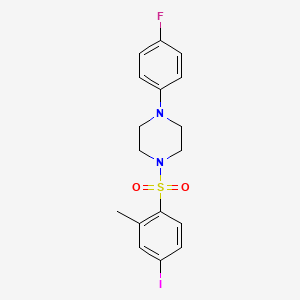 1-(4-Fluorophenyl)-4-[(4-iodo-2-methylphenyl)sulfonyl]piperazine