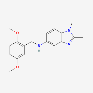 (2,5-Dimethoxy-benzyl)-(1,2-dimethyl-1H-benzoimidazol-5-yl)-amine