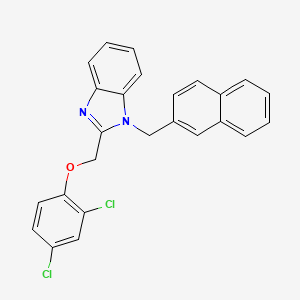 2-[(2,4-dichlorophenoxy)methyl]-1-(naphthalen-2-ylmethyl)-1H-benzimidazole