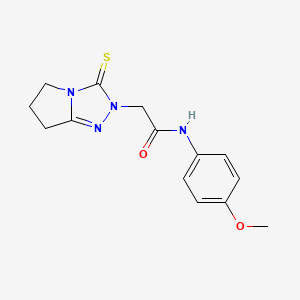 N-(4-methoxyphenyl)-2-(3-thioxo-6,7-dihydro-3H-pyrrolo[2,1-c][1,2,4]triazol-2(5H)-yl)acetamide