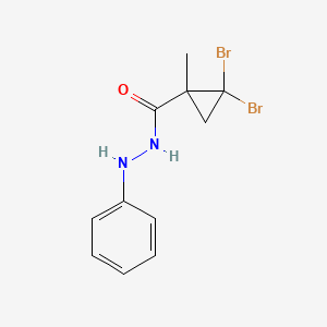 2,2-dibromo-1-methyl-N'-phenylcyclopropanecarbohydrazide