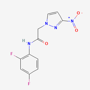 N-(2,4-difluorophenyl)-2-(3-nitro-1H-pyrazol-1-yl)acetamide